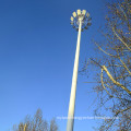 35m 40m led high mast flood light pole with climb ladder